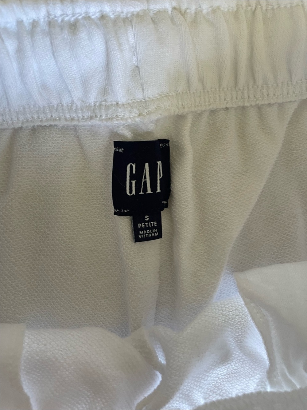 GAP White Wide-Leg Drawstring Lounge Pants - Picture 6 of 8